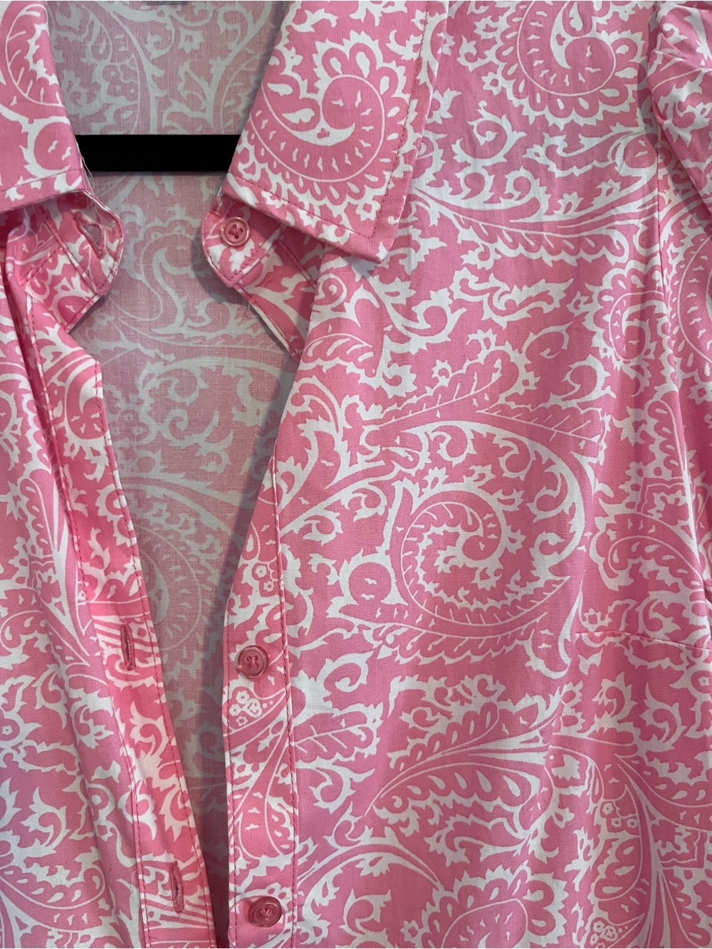 crown & ivy Pink Paisley Tiered Collared Midi Dress - Picture 2 of 6